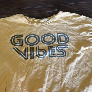 Kids crop top good vibes